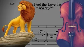 Can You Feel The Love Tonight (Rei Leão) | Partitura Violino e Piano