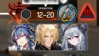 [Arknights] 12-20 Adverse | 3 Op Clear