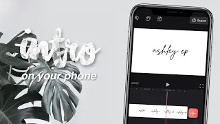 How i made my youtube intro (on my phone)