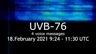 UVB-76/The  Buzzer 4 voice messages 18.February 2021 9:24 - 11:30 UTC