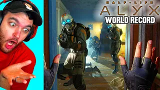 WORLD RECORD "HALF LIFE ALYX" VR SPEEDRUN...