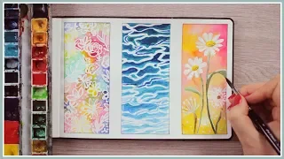 Watercolor Painting Ideas for Beginners | Masking Fluid Technique | Art Journal Thursday Ep. 42