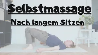 Selbstmassage mit der Schulterbrücke: Nach langem Sitzen Rücken und Hüfte entspannen
