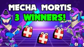 3 MECHA MORTIS WINNERS! Giveaway Announcement! Brawl Stars