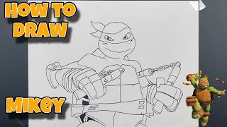 How To Draw Mikey | TMNT 2012 | Step By Step #drawing #tmnt2012 #tmnt