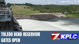 Toledo Bend reservoir gates open to bring water level down