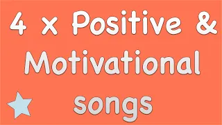 4 x Positive + motivational songs for KIDS and SCHOOLS | karaoke lyrics