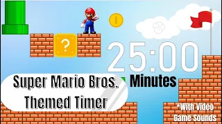 Super Mario Bros. Themed Timer || 25 Minutes || Video Game Sounds #mario #timer #supermariobros