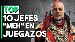 10 VIDEOJUEGOS de GRAN CALIDAD que TUVIERON JEFES DECEPCIONANTES