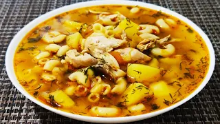 куриный суп с макаронами ! ингредиенты простые  получается так вкусно что не возможно остановиться