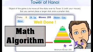 Tower of Hanoi Math Algorithm Explained