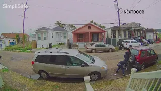 Shootout captured on doorbell camera in New Orleans neighborhood