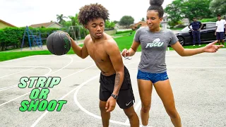 Strip or Shoot Challenge W/ College Female Hooper