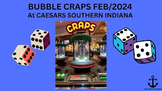 BUBBLE CRAPS @ CAESARS $100 4 shooters OR MORE! PLEASE SUBSCRIBE TO OUR CHANNEL for CRAPS & CRUISING