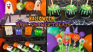 Halloween Candy Table Treats 2021 + GIVEAWAY ! | DIY Halloween Baby Shower Treats