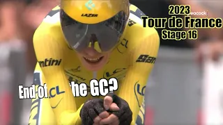 Vingegaard Couldn't BELIEVE This TT | TdF Stage 16 '23