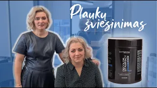 Plaukų šviesinimas | Expertia Decolor Vitaminact šviesinimo milteliais