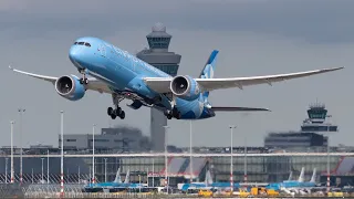 Plane Spotting Amsterdam Schiphol 7-10-2021 | Blue Etihad & Heavy 747's