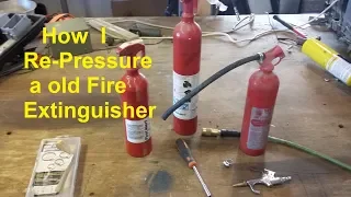 How I Recharge & Re pressurize a old Fire Extinguisher DIY