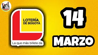 Resultado LOTERIA DE BOGOTA Jueves 14 de Marzo de 2024