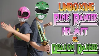 Unboxing Pink Ranger Helmet and Dragon Dagger - Power Rangers Lighting Collection