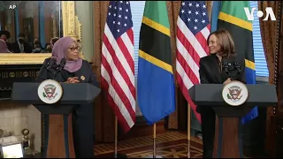 Tanzania President Hassan Meets US Vice President Harris in Washington