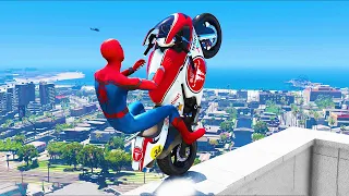 GTA 5 Spiderman Epic Jumps #16 ( Spider-Man Stunts & Fails )