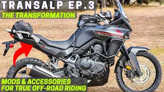 Modifying the Honda Transalp 750 for Proper Adventure Riding! (EP 3)