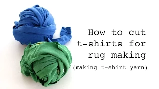 How to Cut T-Shirts for Rug Making (Making T-Shirt Yarn)