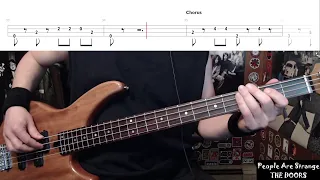 People Are Strange by The Doors - Bass Cover with Tabs Play-Along