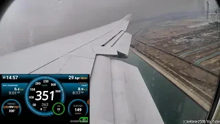 Boeing 747-400. Takeoff Speed Recording. Flight Seoul - Frankfurt. Lufthansa LH713