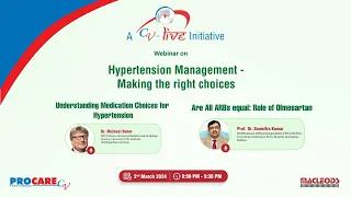 Hypertension Management - Making the right choices