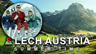 LECH in Austria: The MOST SCENIC skiing village of the alps (Summer Time) 2023 - 4K VIDEO