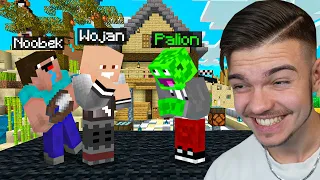 WOJAN JEST ŁYSY przez NOOBKA w Minecraft! (płaczę ze ŚMIECHU...)