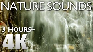 3 HOURS RELAXATION #3 Yosemite Nature Sounds - Waterfalls Cascades 4K