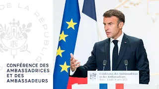 Conférence des Ambassadrices et des Ambassadeurs : le discours du Président Emmanuel Macron.