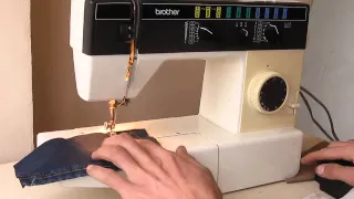 Sewing machine Швейная машина Brother test джинс, шифон, кожа