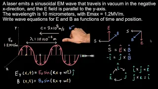 Worked example: Propagation of EM waves | Physics | Khan Academy