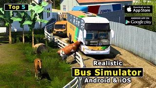 Top 5 Realistic Bus Simulator Games For Android iOS 2024 | Part 1