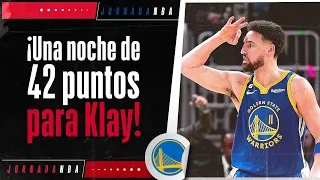 Klay Thompson se luce en la victoria de Golden State Warriors vs Oklahoma City Thunder