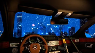 Rainy Night In A Car | Zombie Apocalypse Ambience | ASMR