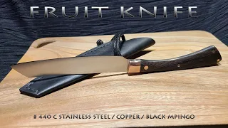KNIFE MAKING / FRUIT KNIFE 수제칼 만들기 #124