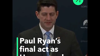 Paul Ryan's Final Act as House Speaker