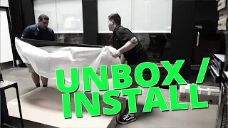 How To Unbox a Large TV ( WITHOUT BREAKING IT ) Samsung Q60B