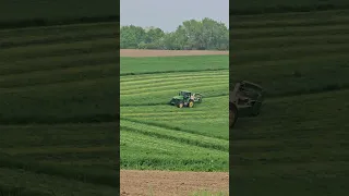 1st Day Cutting Hay! #shorts