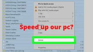 Does deleting temp files increase performance?