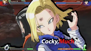 Artificial Human 18 was caught lacking | Dragon Ball FighterZ - Z vs. °Round.1°
