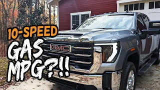 MPG Test // I Drive 400+ Miles with My New 6.6L Gas Engine L8T on my 2024 GMC Sierra 2500 HD