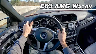 2015 Mercedes-Benz E63 AMG S Wagon - Brutally Fast 577hp Dad Mobile!  (POV Binaural Audio)