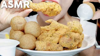 ASMR Ppurinkle Chicken and Cheese Balls Eating Sounds | 뿌링클 치킨, 치즈볼 먹방 | MINEE EATS